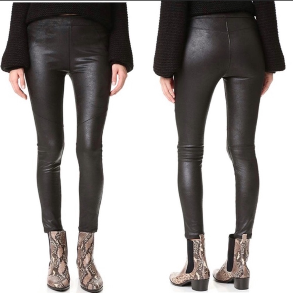 Free People Never Let Go Faux Leather Leggings 8